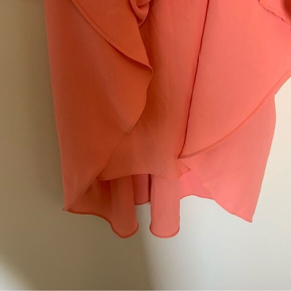 NANETTE LAPORE Women’s Light Flamingo Chiffon Smocked Waist Dress Size 6 - Picture 7 of 12